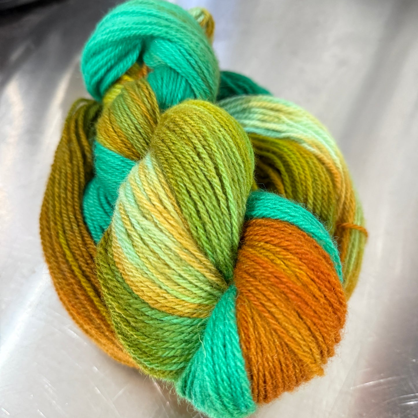 ‘Levaillant’ & ‘Saffron Beets’ - Bluefaced Leicester - DK