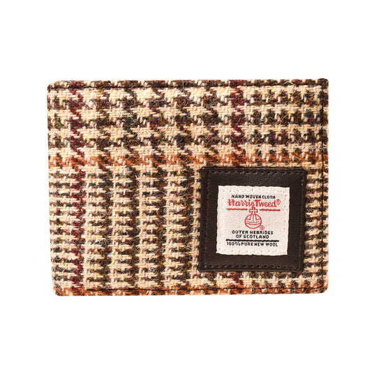 Harris Tweed Wallet Center Flap Houndstooth