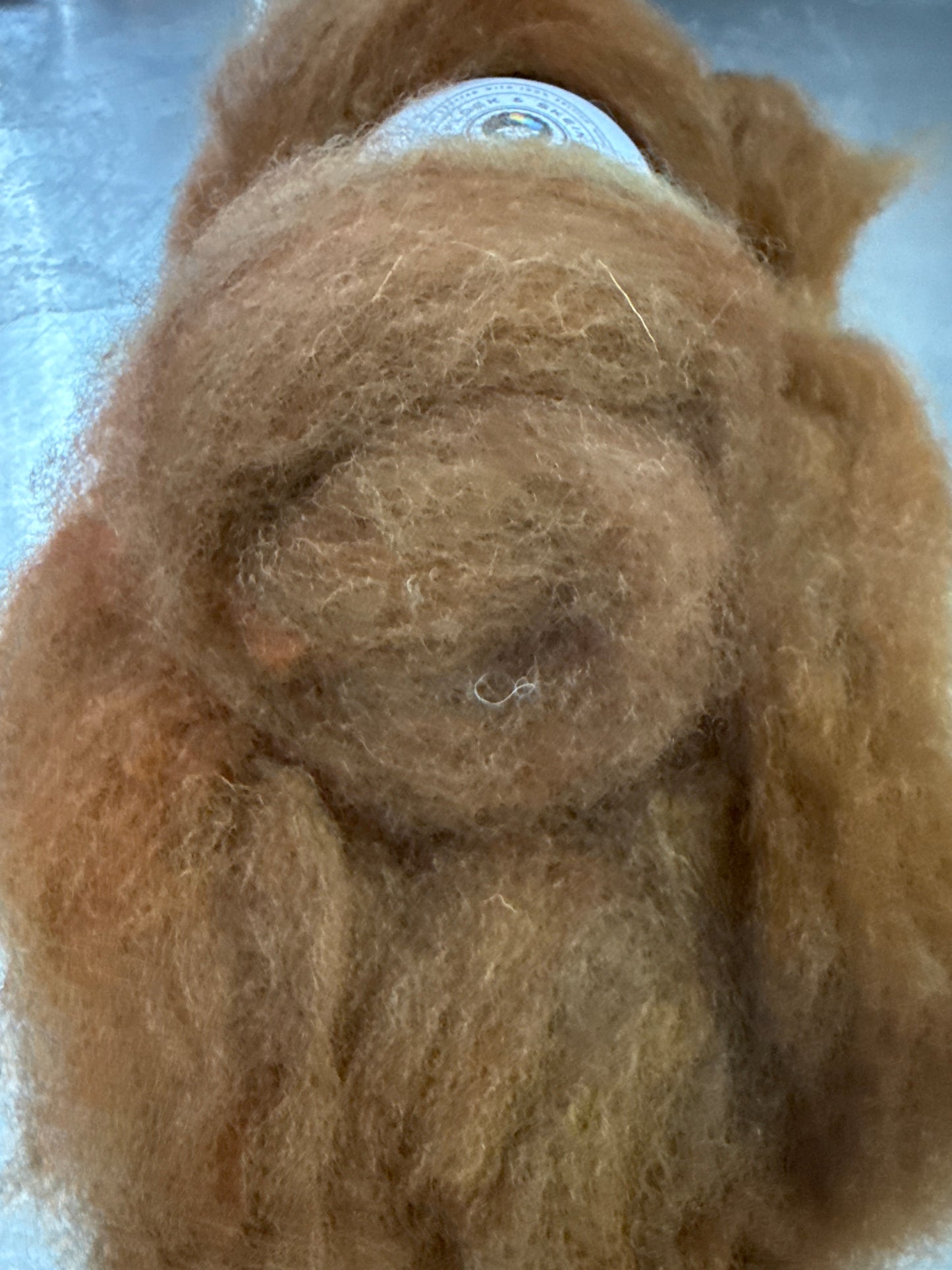 Hand dyed Carded UK wool Batts