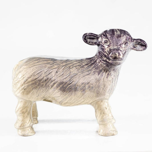 Brushed Silver Sheep XL 12 cm
