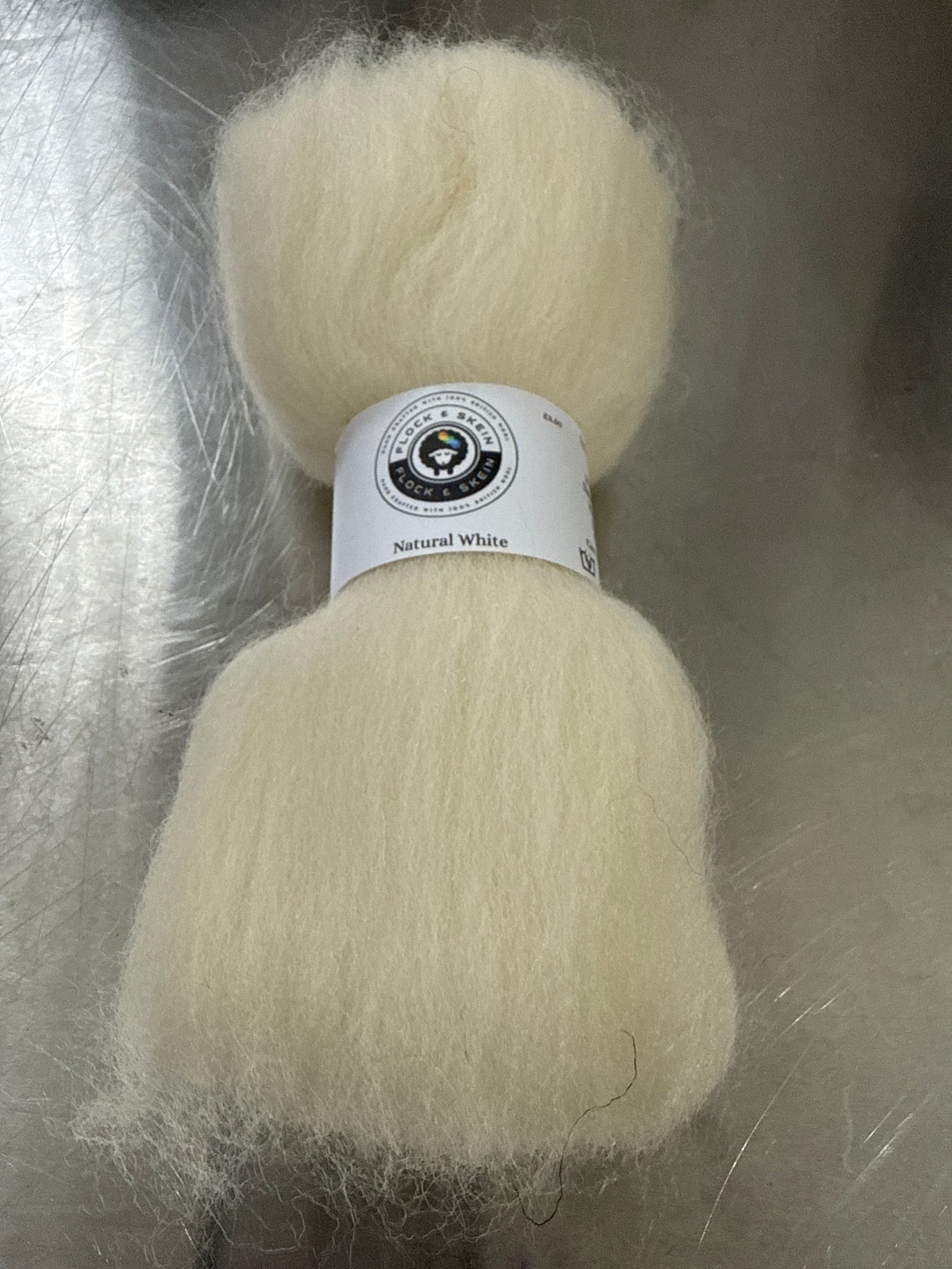 Natural UK Wool Top, 25g. Various undyed colours