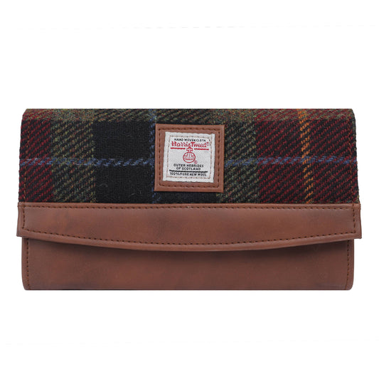 Harris Tweed Clutch - Red