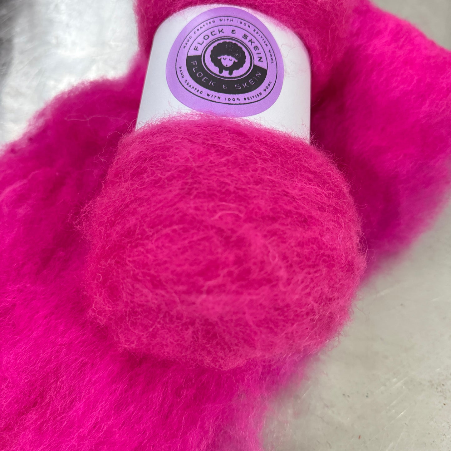 Hand dyed Carded UK wool Batts