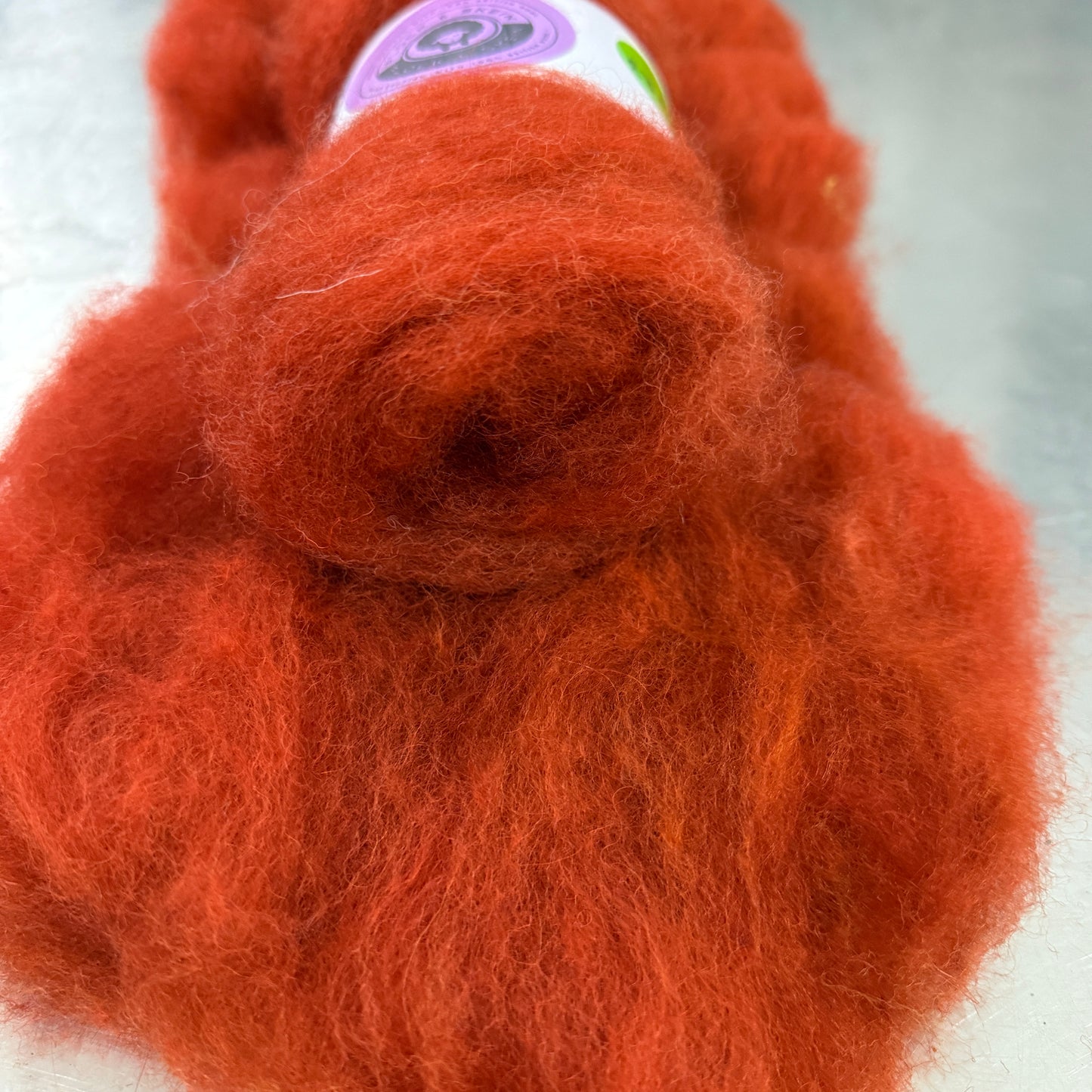 Hand dyed Carded UK wool Batts