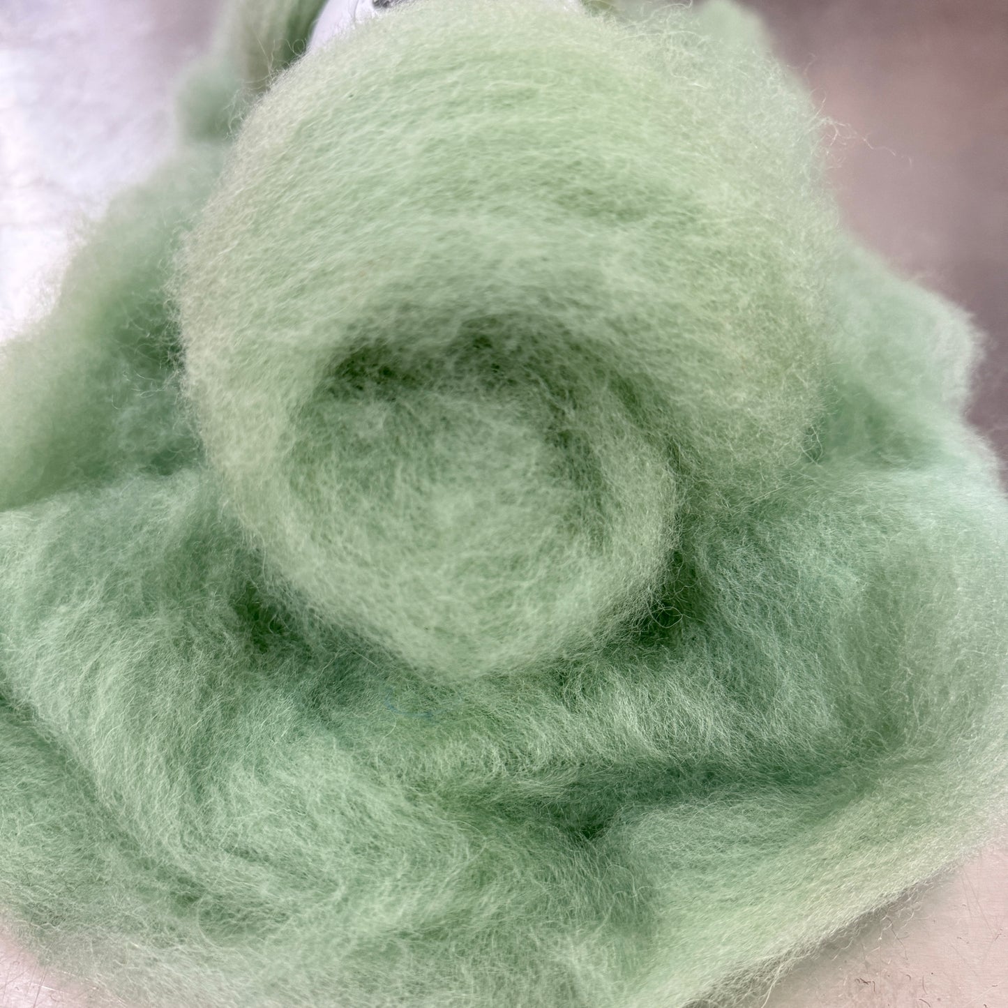 Hand dyed Carded UK wool Batts