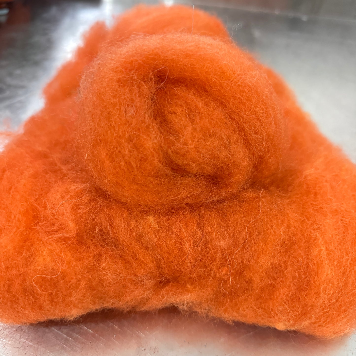 Hand dyed Carded UK wool Batts