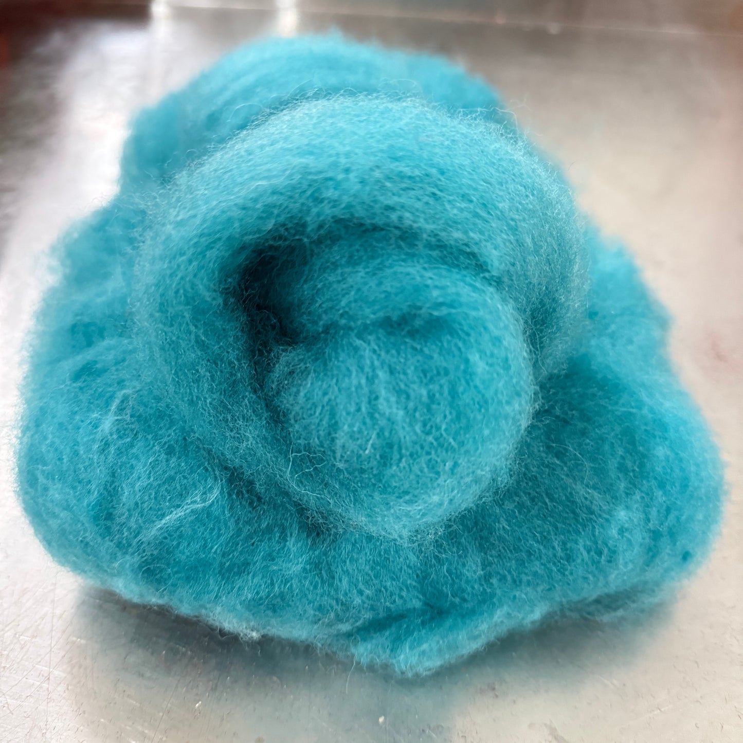 Hand dyed Carded UK wool Batts