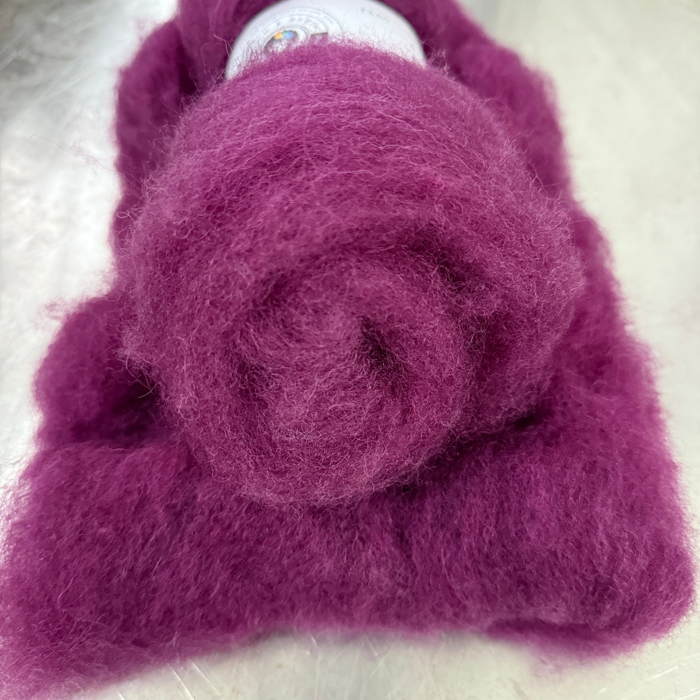 Hand dyed Carded UK wool Batts