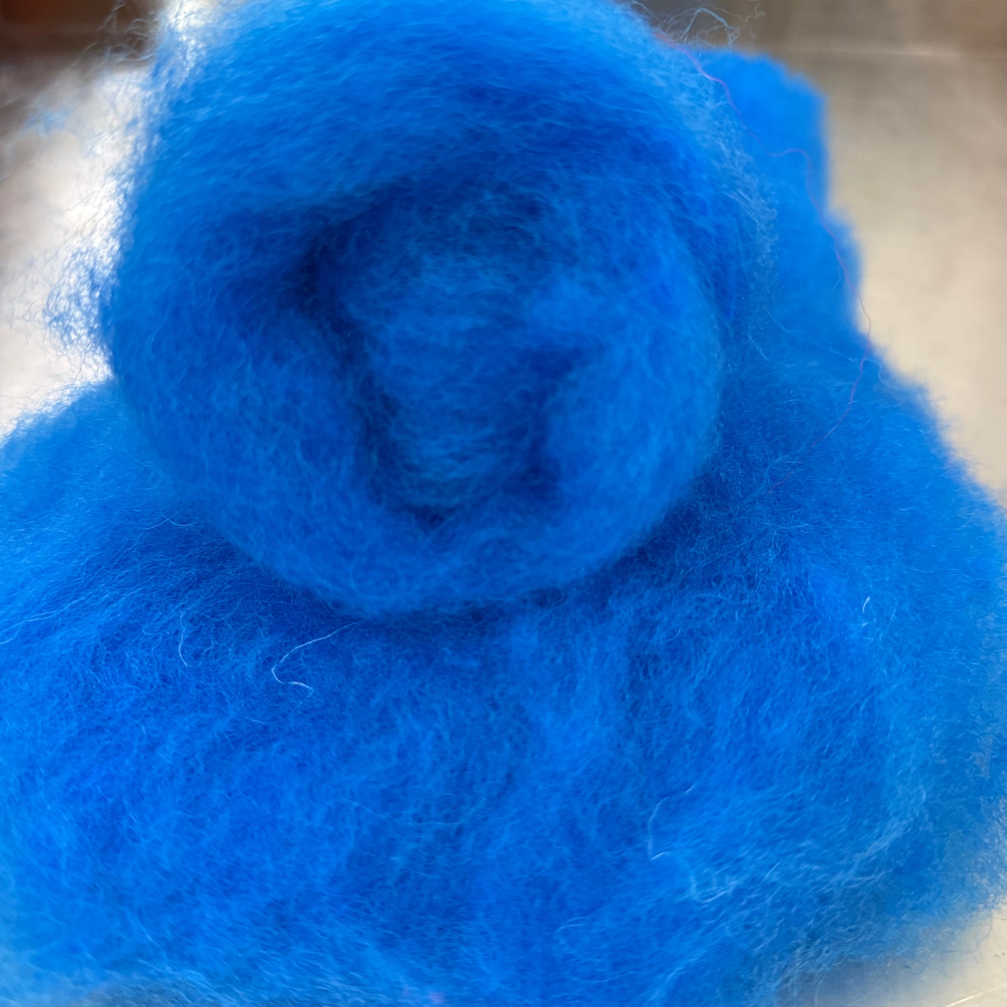 Hand dyed Carded UK wool Batts