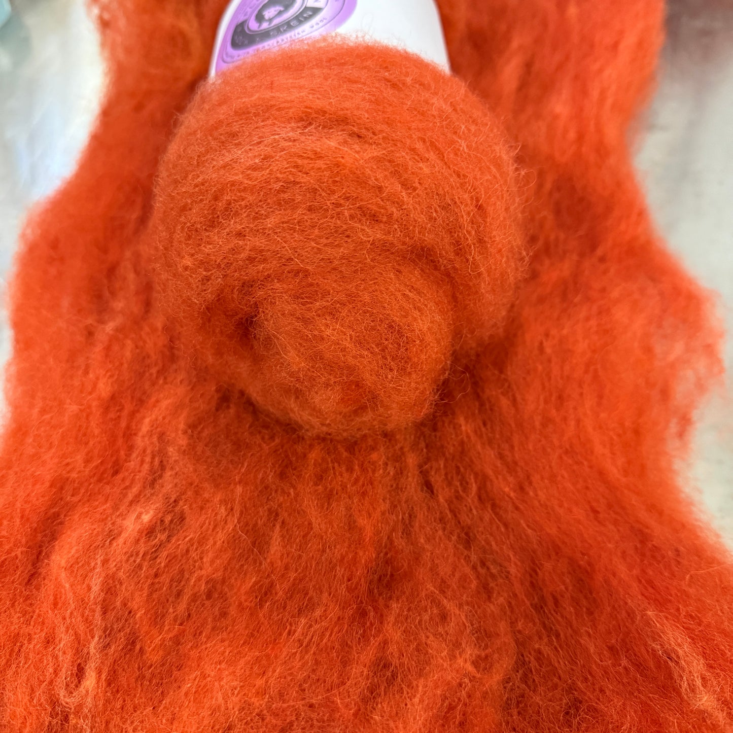 Hand dyed Carded UK wool Batts