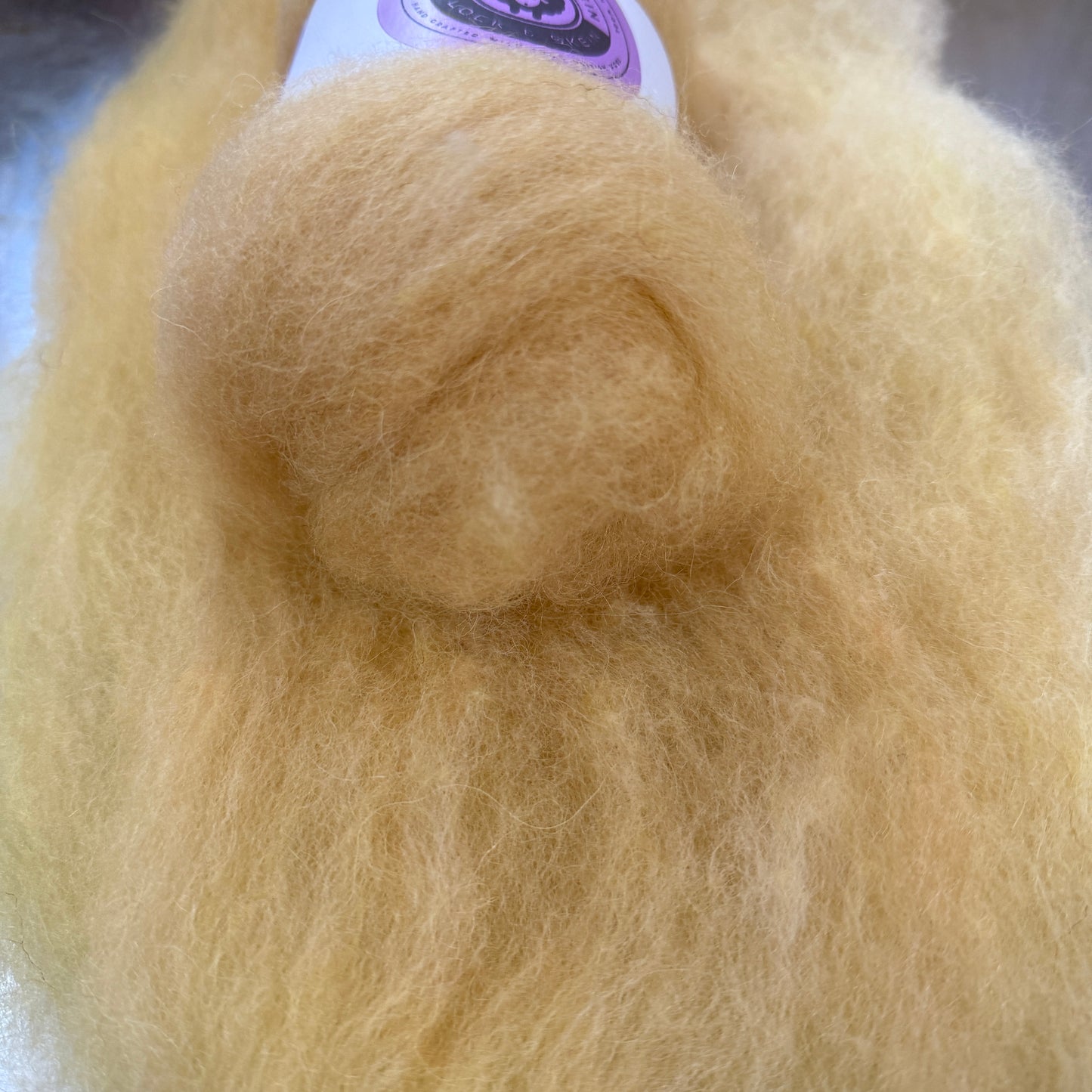 Hand dyed Carded UK wool Batts