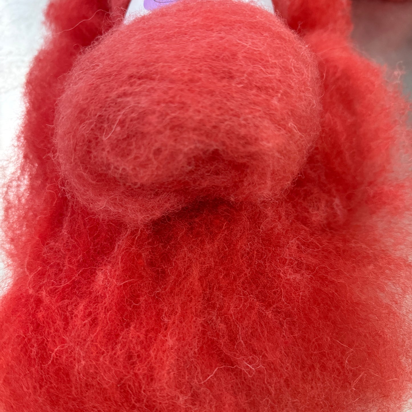 Hand dyed Carded UK wool Batts