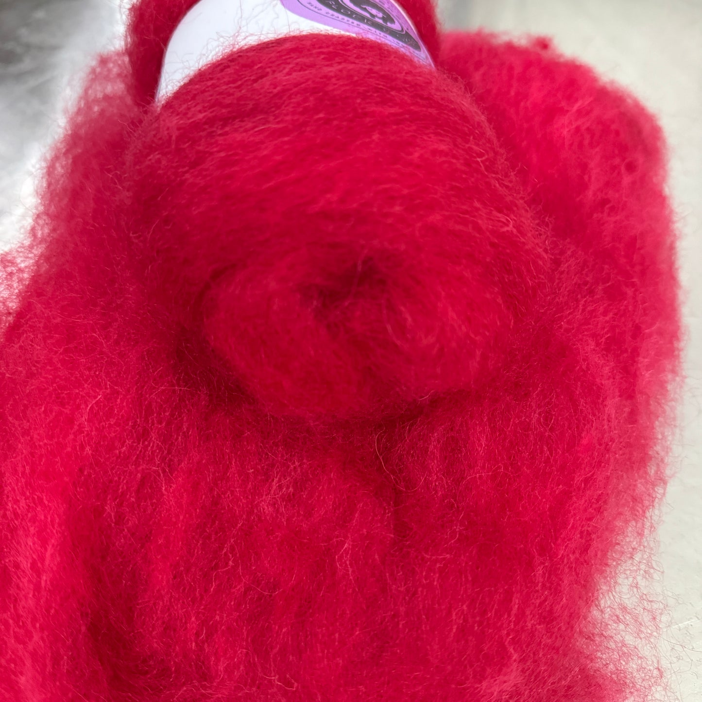 Hand dyed Carded UK wool Batts