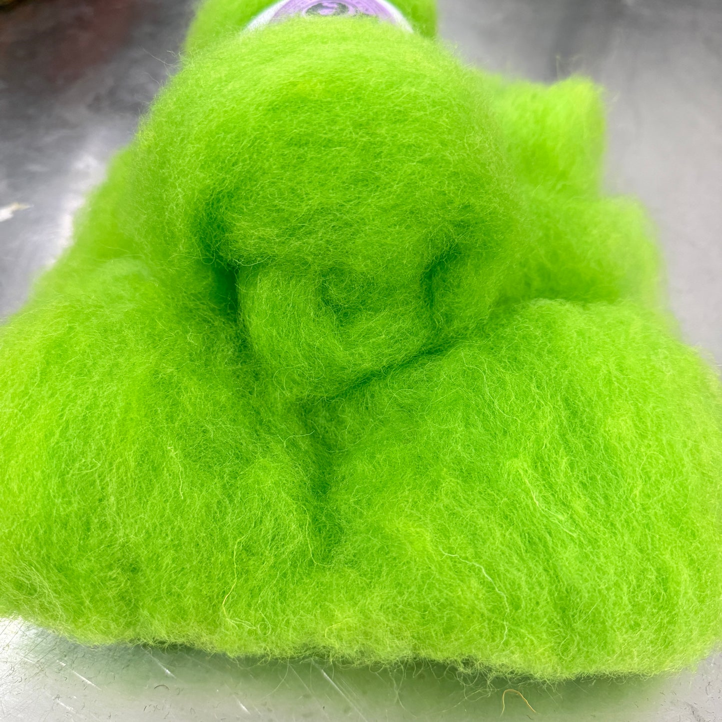 Hand dyed Carded UK wool Batts