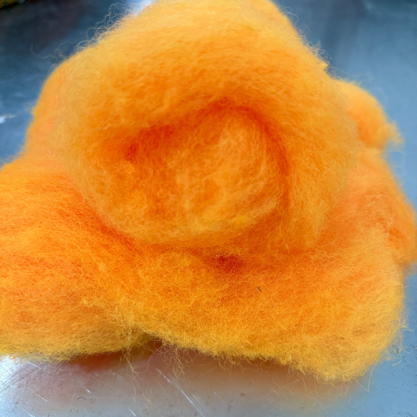Hand dyed Carded UK wool Batts