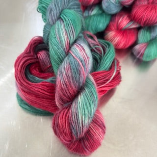 'Candy Cane Lane - Wensleydale - Texel  - DK & Chunky