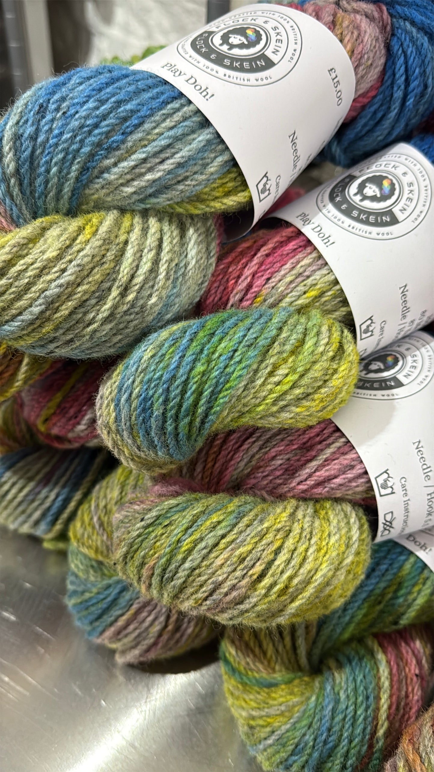 'Worden Fall' & 'Play Doh! British Corriedale - DK & Chunky