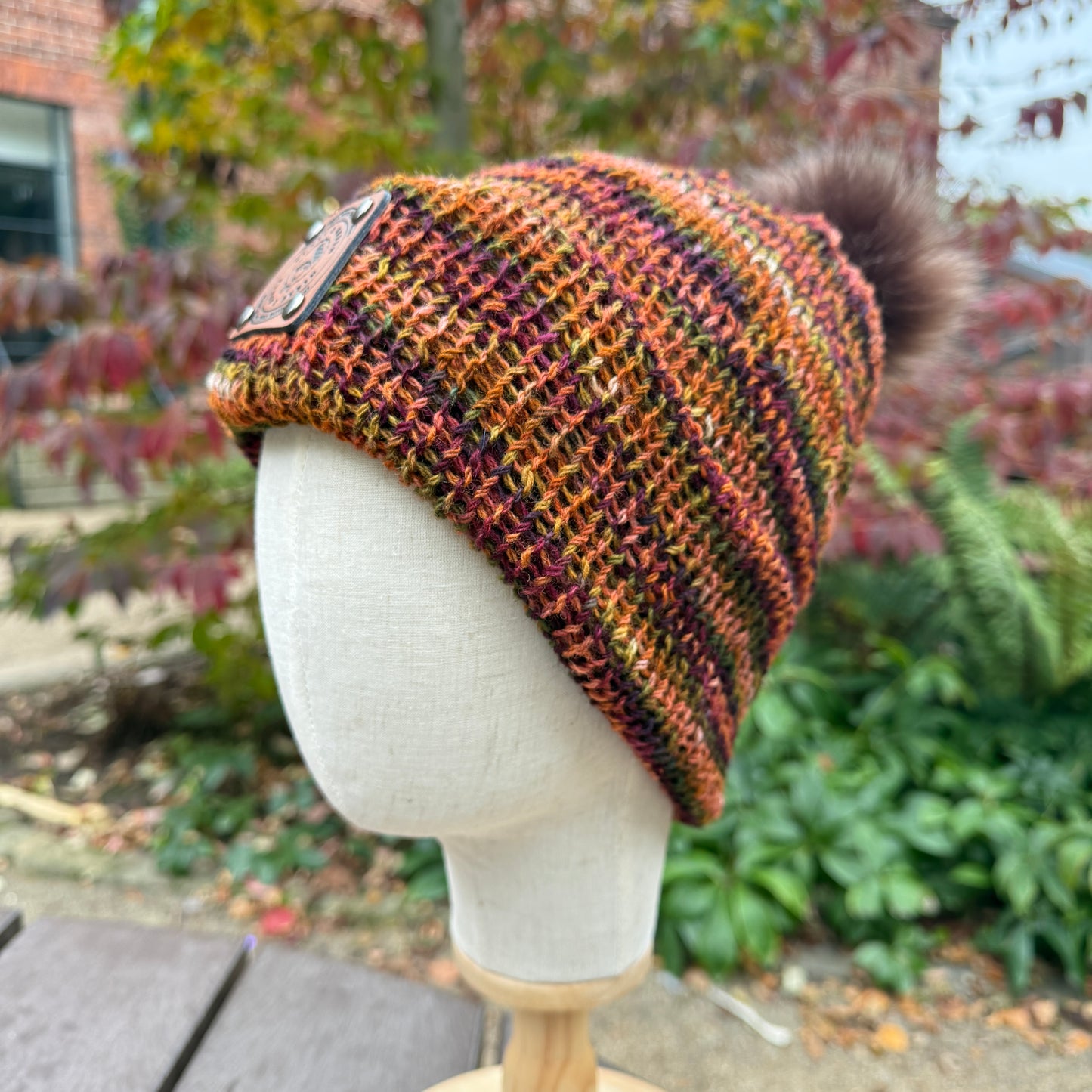 Pure Corriedale Wool Beanie - 'Worden Fall'