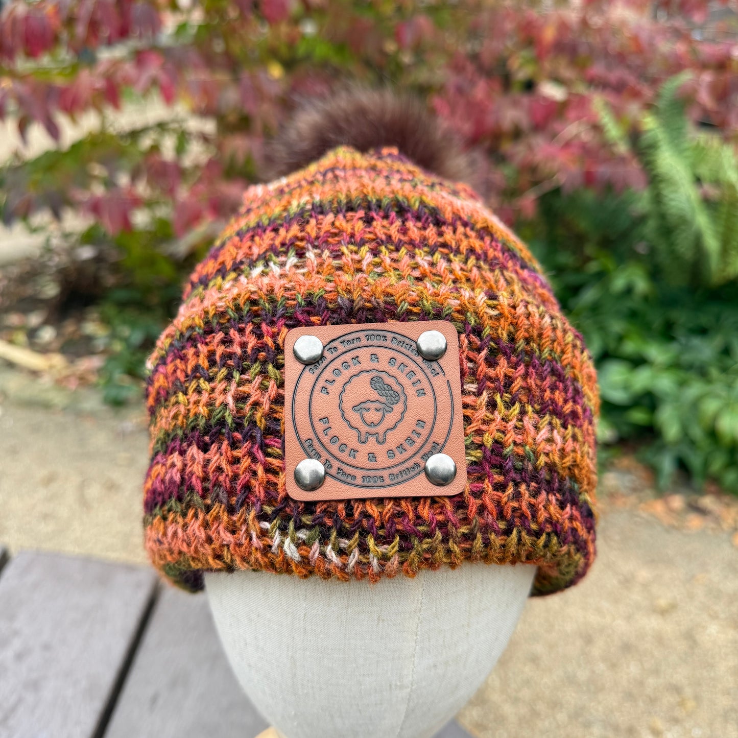 Pure Corriedale Wool Beanie - 'Worden Fall'