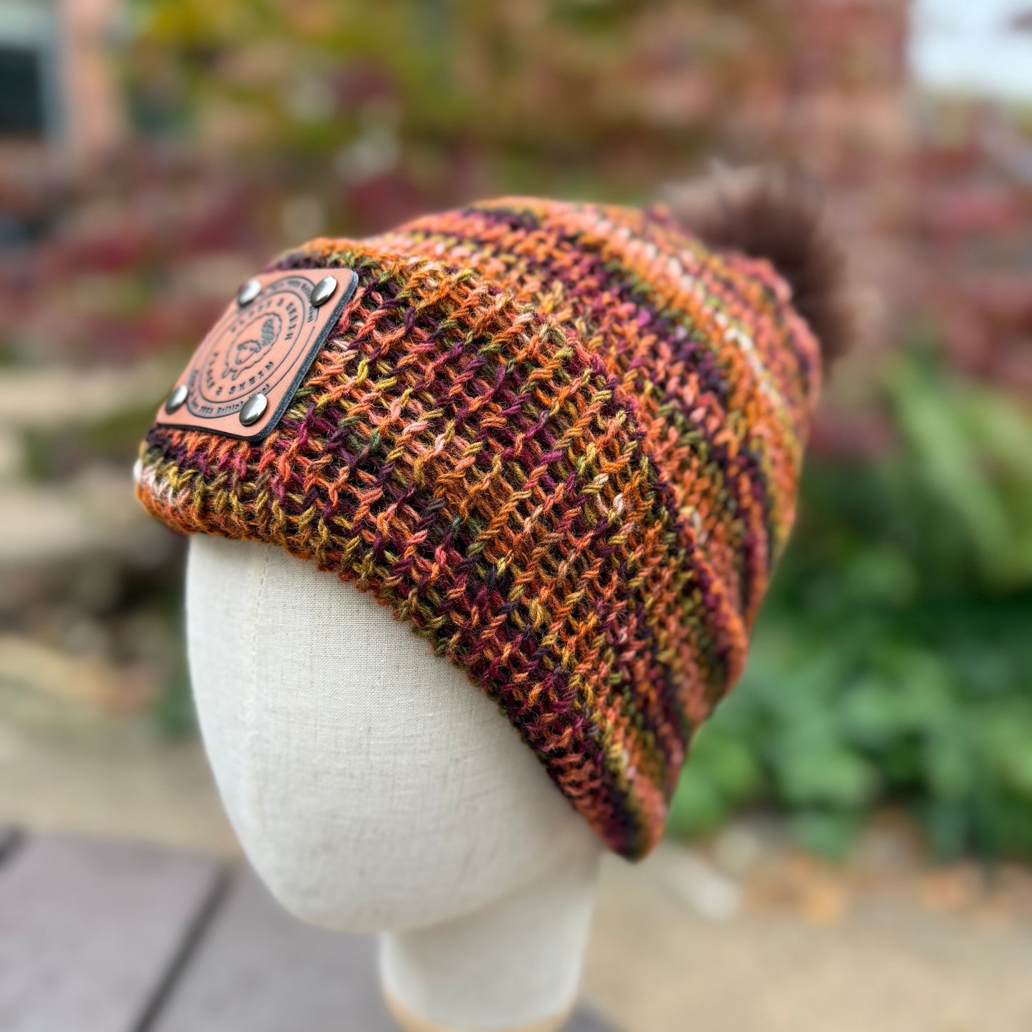 Pure Corriedale Wool Beanie - 'Worden Fall'