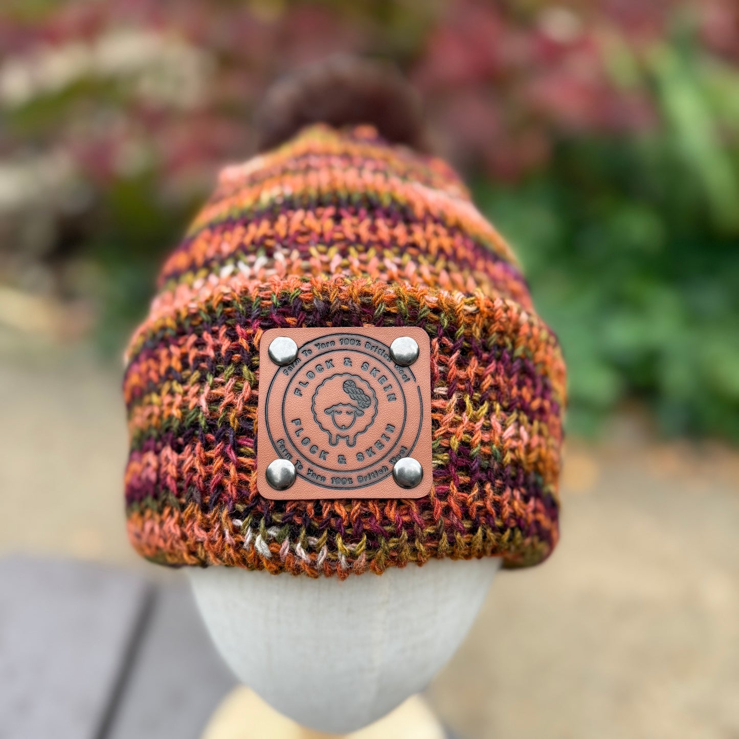 Pure Corriedale Wool Beanie - 'Worden Fall'