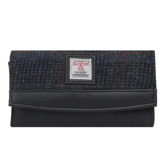 Harris Tweed Clutch - Navy Blue
