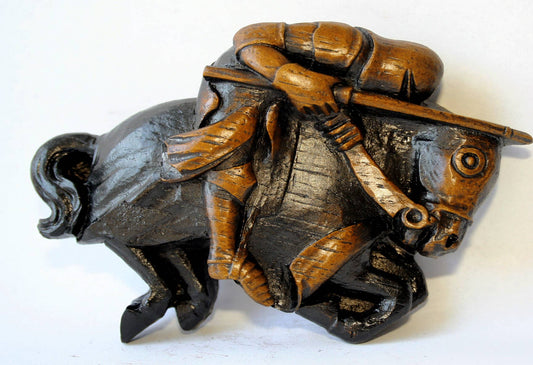 Knight On Horse - Reproduction Lincoln Cathedral Carving